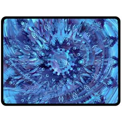 Fuzzball Mandala Double Sided Fleece Blanket (Large)  from ArtsNow.com 80 x60  Blanket Front