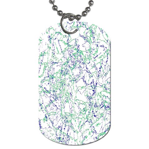 Splatter Abstract Bright Print Dog Tag (Two Sides) from ArtsNow.com Front