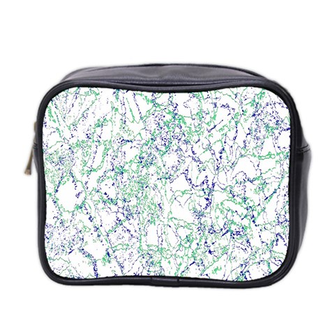 Splatter Abstract Bright Print Mini Toiletries Bag (Two Sides) from ArtsNow.com Front
