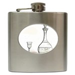 Wine Glass And Decanter Hip Flask (6 oz)