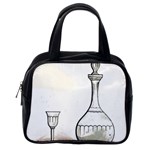 Wine Glass And Decanter Classic Handbag (One Side)