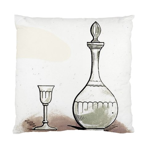 Wine Glass And Decanter Standard Cushion Case (Two Sides) from ArtsNow.com Front