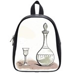 Wine Glass And Decanter School Bag (Small)