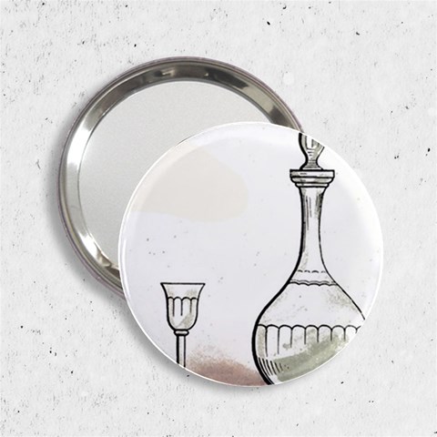 Wine Glass And Decanter 2.25  Handbag Mirrors from ArtsNow.com Front