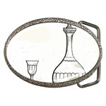 Wine Glass And Decanter Belt Buckles