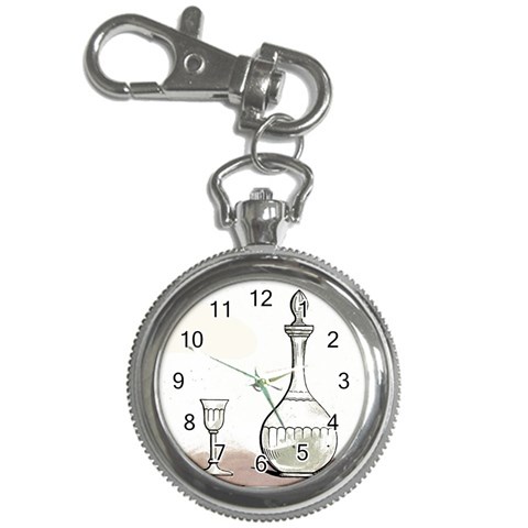 Wine Glass And Decanter Key Chain Watches from ArtsNow.com Front