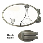 Wine Glass And Decanter Money Clips (Oval) 