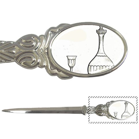 Wine Glass And Decanter Letter Opener from ArtsNow.com Front