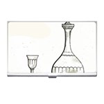 Wine Glass And Decanter Business Card Holder