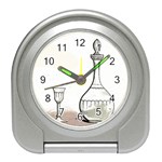 Wine Glass And Decanter Travel Alarm Clock