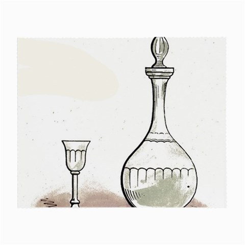 Wine Glass And Decanter Small Glasses Cloth from ArtsNow.com Front