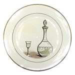 Wine Glass And Decanter Porcelain Plates