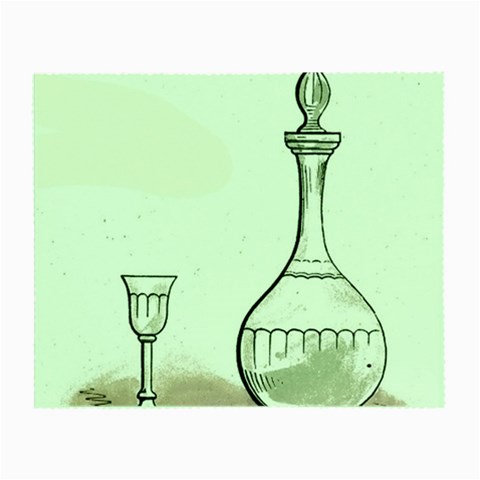 Wine Glass And Decanter Small Glasses Cloth from ArtsNow.com Front