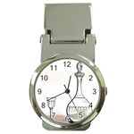 Wine Glass And Decanter Money Clip Watches