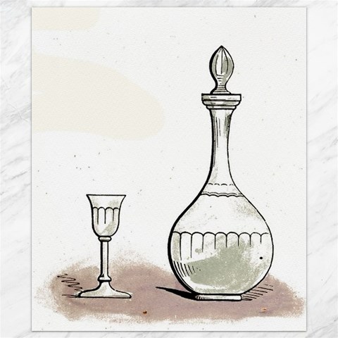 Wine Glass And Decanter Canvas 8  x 10  from ArtsNow.com 8.15 x9.66  Canvas - 1