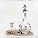 Wine Glass And Decanter Canvas 12  x 16 