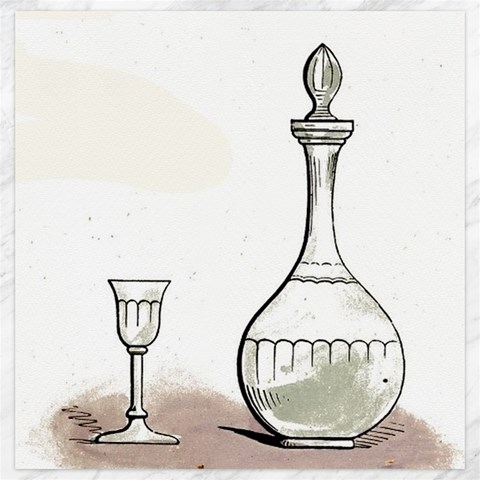 Wine Glass And Decanter Canvas 20  x 20  from ArtsNow.com 19 x19.27  Canvas - 1