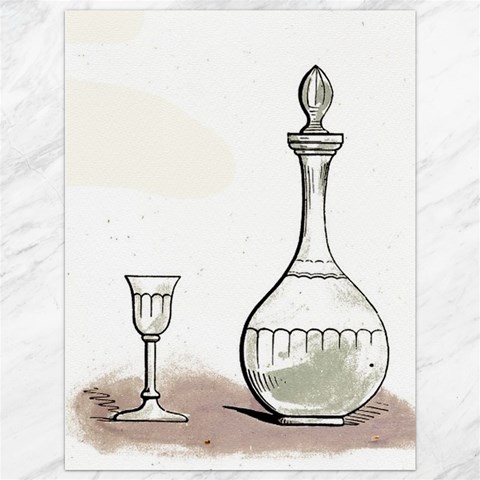Wine Glass And Decanter Canvas 36  x 48  from ArtsNow.com 35.26 x46.15  Canvas - 1
