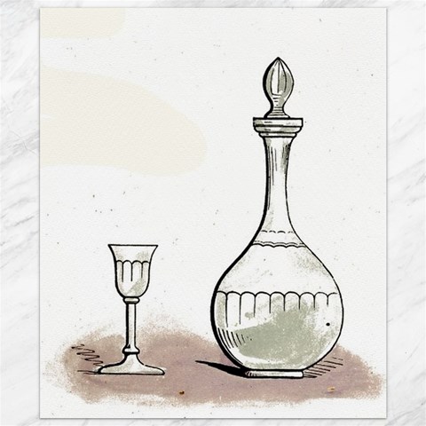 Wine Glass And Decanter Canvas 20  x 24  from ArtsNow.com 19.57 x23.15  Canvas - 1
