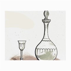 Wine Glass And Decanter Small Glasses Cloth (2 Sides) from ArtsNow.com Back