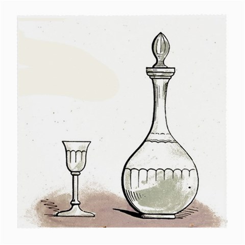 Wine Glass And Decanter Medium Glasses Cloth from ArtsNow.com Front