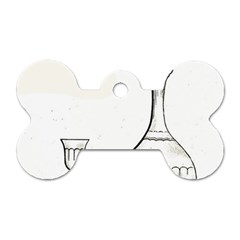 Wine Glass And Decanter Dog Tag Bone (Two Sides) from ArtsNow.com Front