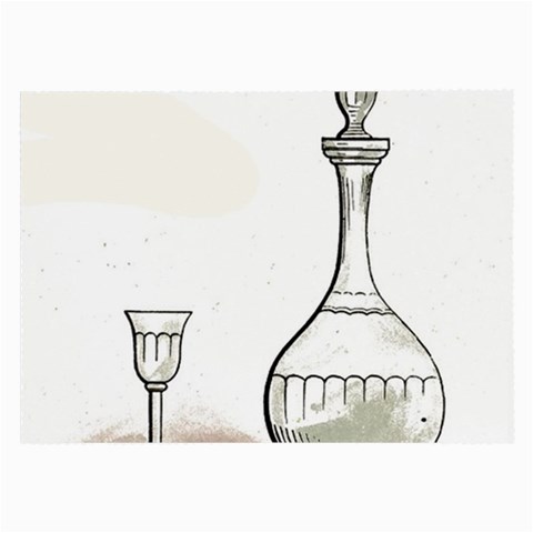 Wine Glass And Decanter Large Glasses Cloth (2 Sides) from ArtsNow.com Front