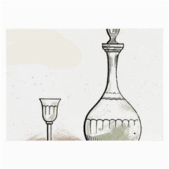 Wine Glass And Decanter Large Glasses Cloth (2 Sides) from ArtsNow.com Back