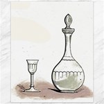 Wine Glass And Decanter Canvas 11  x 14 