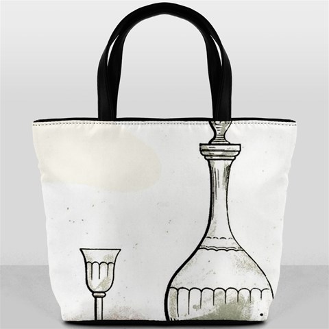 Wine Glass And Decanter Bucket Bag from ArtsNow.com Front