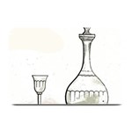 Wine Glass And Decanter Plate Mats