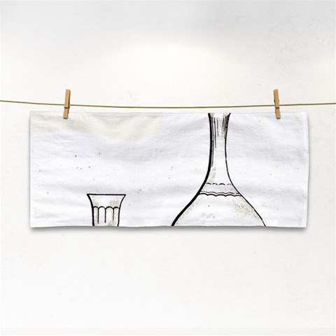 Wine Glass And Decanter Hand Towel from ArtsNow.com Front
