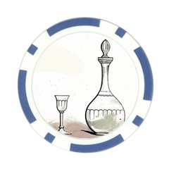 Wine Glass And Decanter Poker Chip Card Guard (10 pack) from ArtsNow.com Back