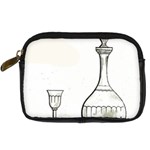 Wine Glass And Decanter Digital Camera Leather Case