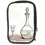 Wine Glass And Decanter Compact Camera Leather Case