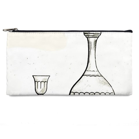 Wine Glass And Decanter Pencil Case from ArtsNow.com Front