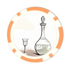 Wine Glass And Decanter Poker Chip Card Guard (10 pack) from ArtsNow.com Back