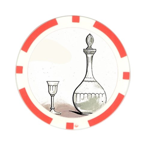Wine Glass And Decanter Poker Chip Card Guard (10 pack) from ArtsNow.com Front