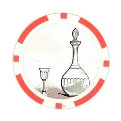 Wine Glass And Decanter Poker Chip Card Guard (10 pack) from ArtsNow.com Back