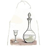 Wine Glass And Decanter Full Print Apron