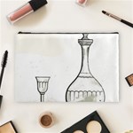 Wine Glass And Decanter Cosmetic Bag (Large)