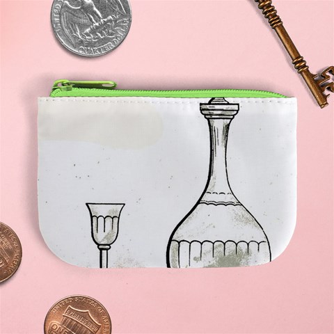 Wine Glass And Decanter Mini Coin Purse from ArtsNow.com Front
