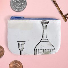 Wine Glass And Decanter Mini Coin Purse from ArtsNow.com Front