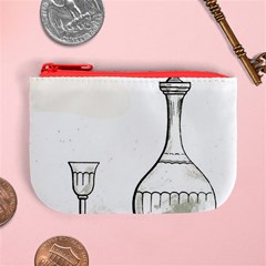 Wine Glass And Decanter Mini Coin Purse from ArtsNow.com Front