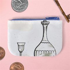 Wine Glass And Decanter Mini Coin Purse from ArtsNow.com Back