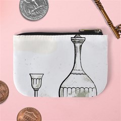 Wine Glass And Decanter Mini Coin Purse from ArtsNow.com Back