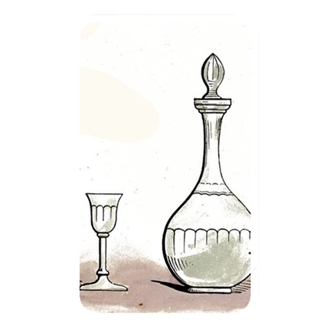 Wine Glass And Decanter Memory Card Reader (Rectangular) from ArtsNow.com Front