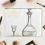 Wine Glass And Decanter Cosmetic Bag (XL)