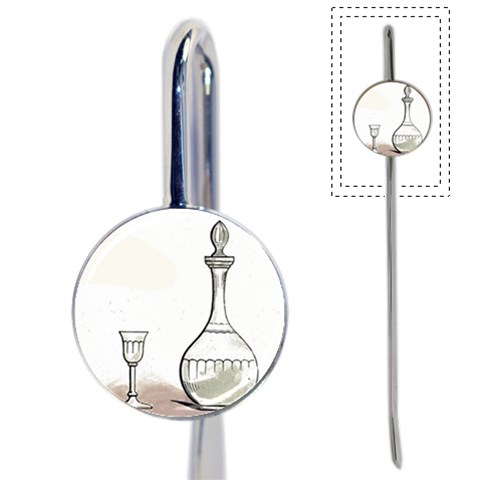 Wine Glass And Decanter Book Mark from ArtsNow.com Front