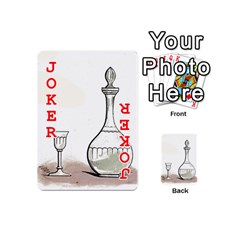 Wine Glass And Decanter Playing Cards 54 Designs (Mini) from ArtsNow.com Front - Joker2